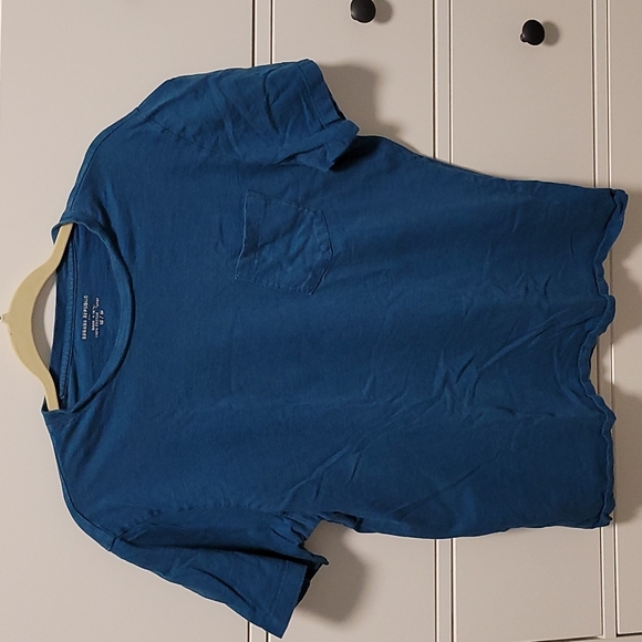 Banana Republic blue scoop neck tee